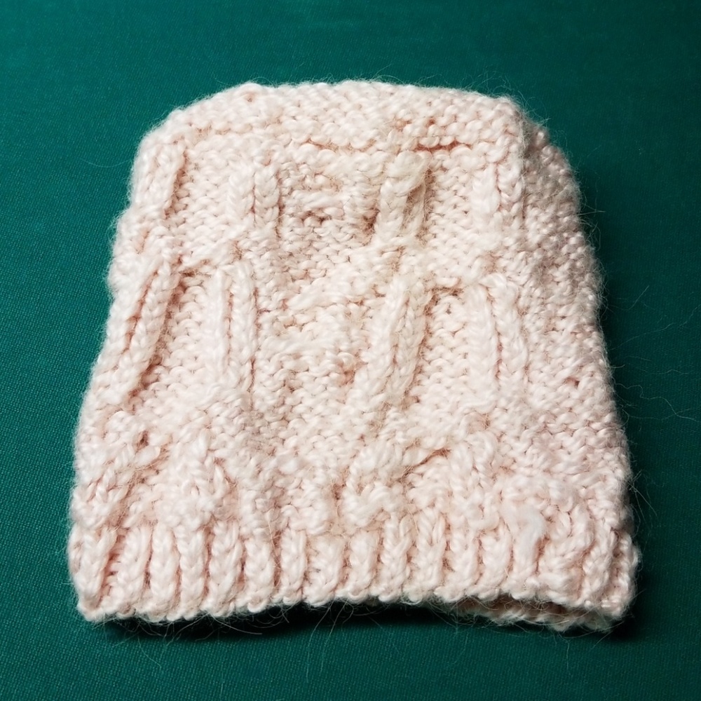 Hand knit Beanie cap